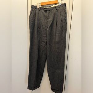 Women’s Pure Wool Striped Trousers